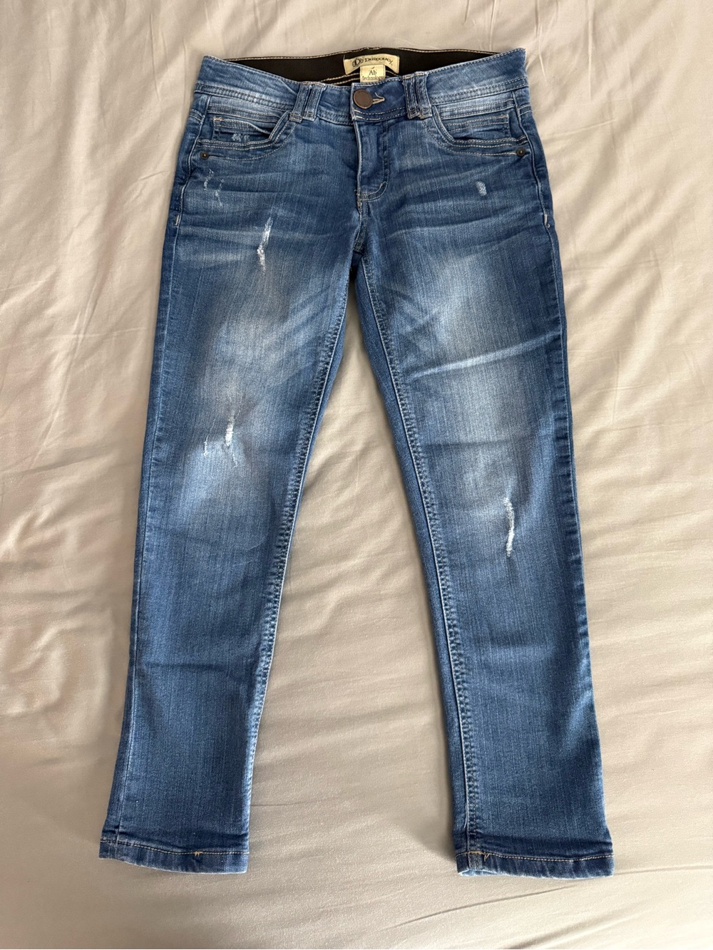 Democracy Women's Medium Blue Wash Distressed Skinny Jeans Size 4